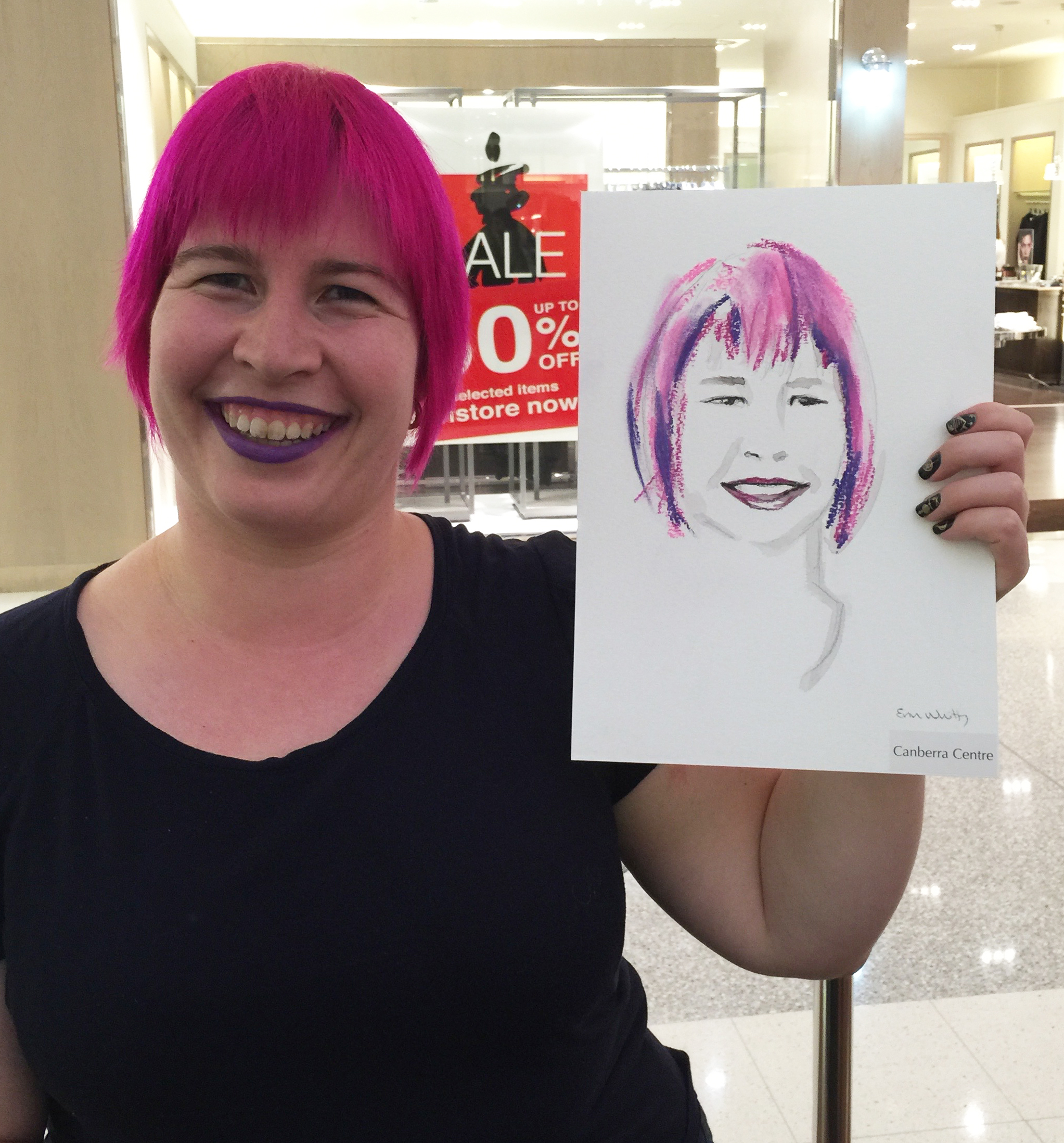 Erin Whitty live illustration