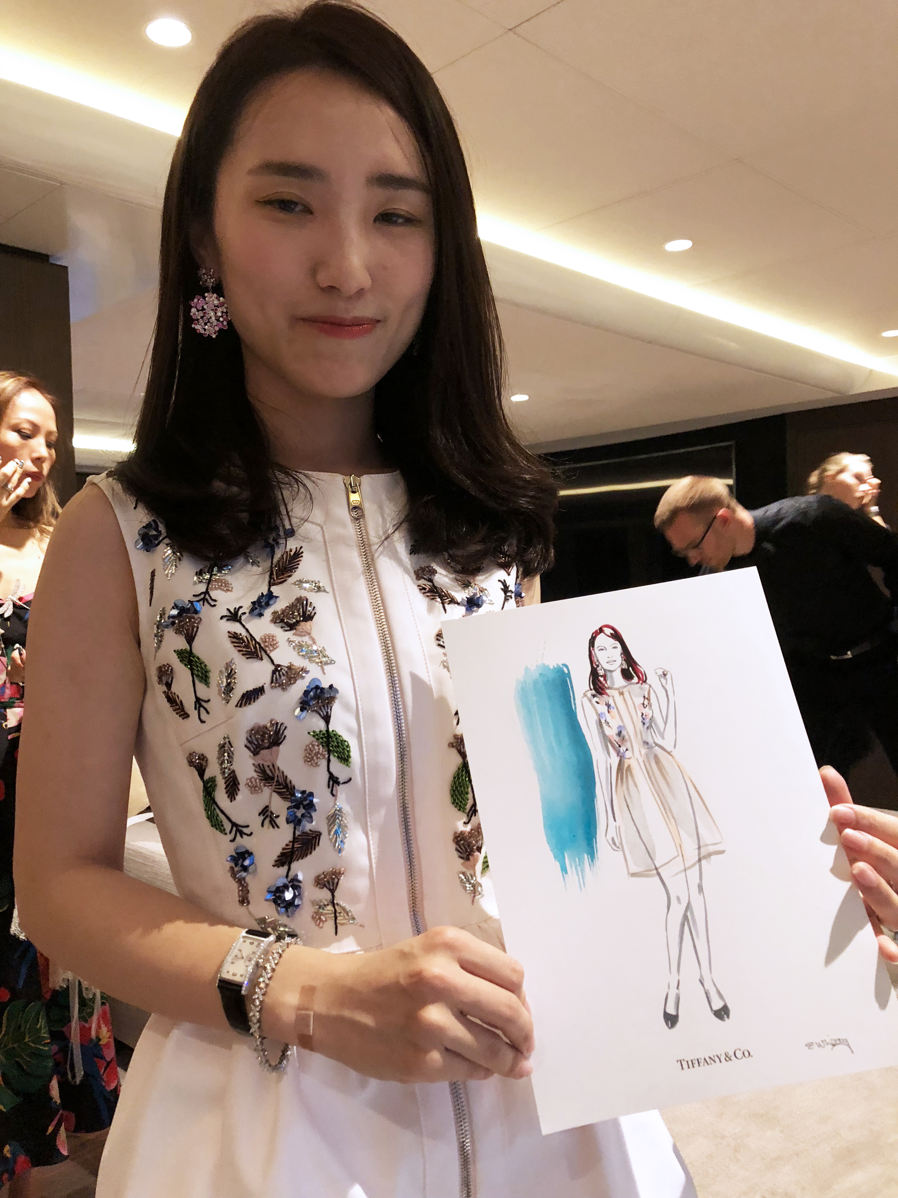 Erin Whitty live fashion sketch