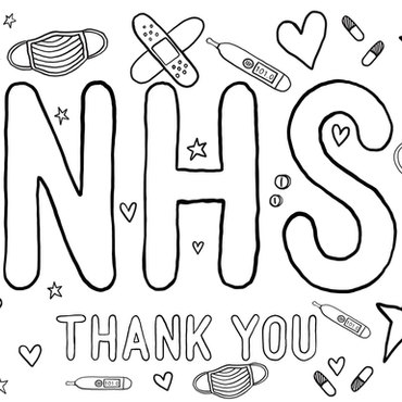 NHS colouring page
