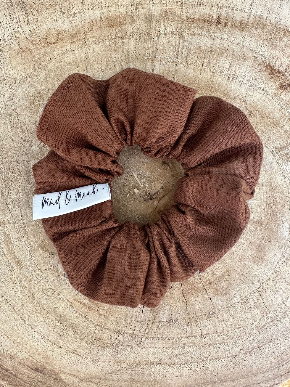 Chocolate Brown Scrunchie
