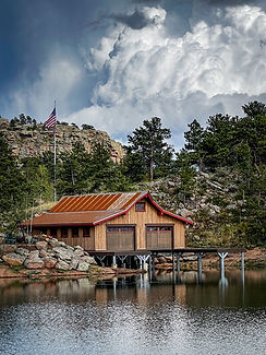 Boathouse built by Storm Mountain Design Build