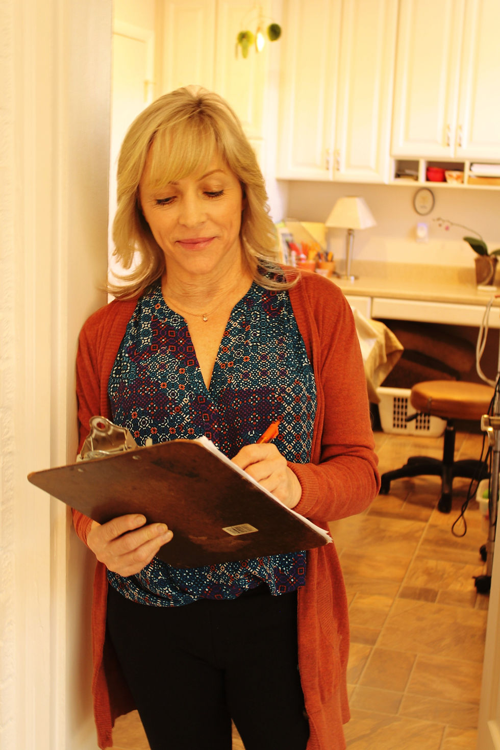 Jenny with Clipboard