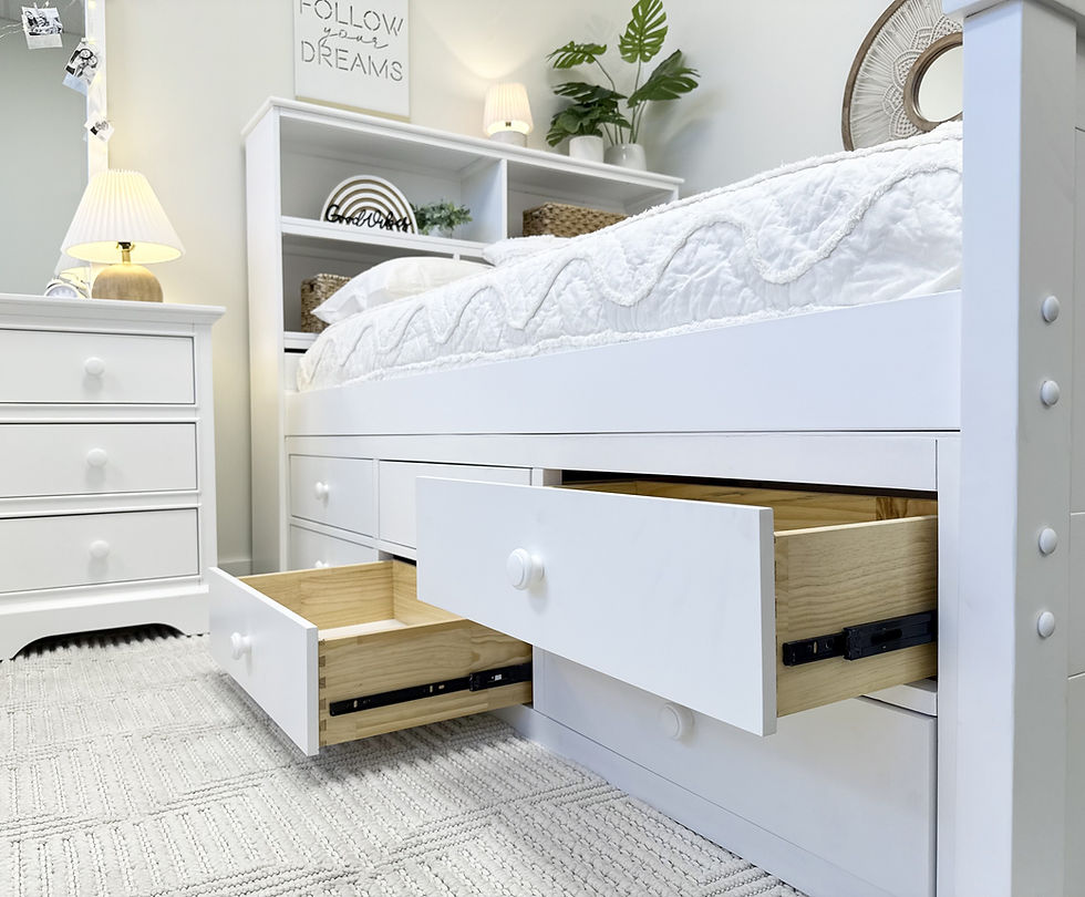Thumbnail: Bookcase Full Bed White