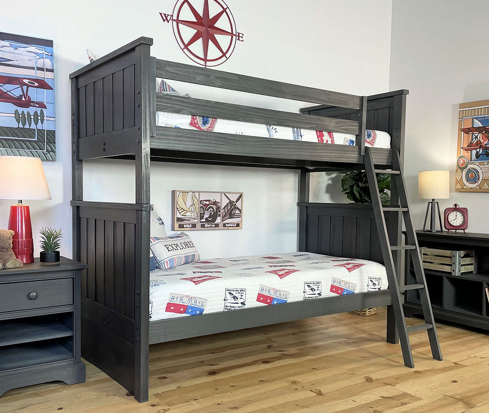 Thumbnail: Jordan Twin/Twin Bunkbed Weathered Grey