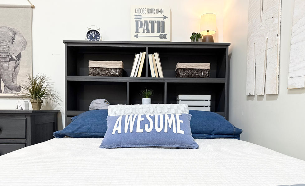 Thumbnail: Full Bookcase Bed Weathered Grey
