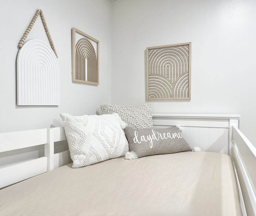 Thumbnail: Beadboard Twin/Full Bunk Bed White