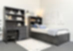 Thumbnail: Twin Bookcase Bed Weathered Grey