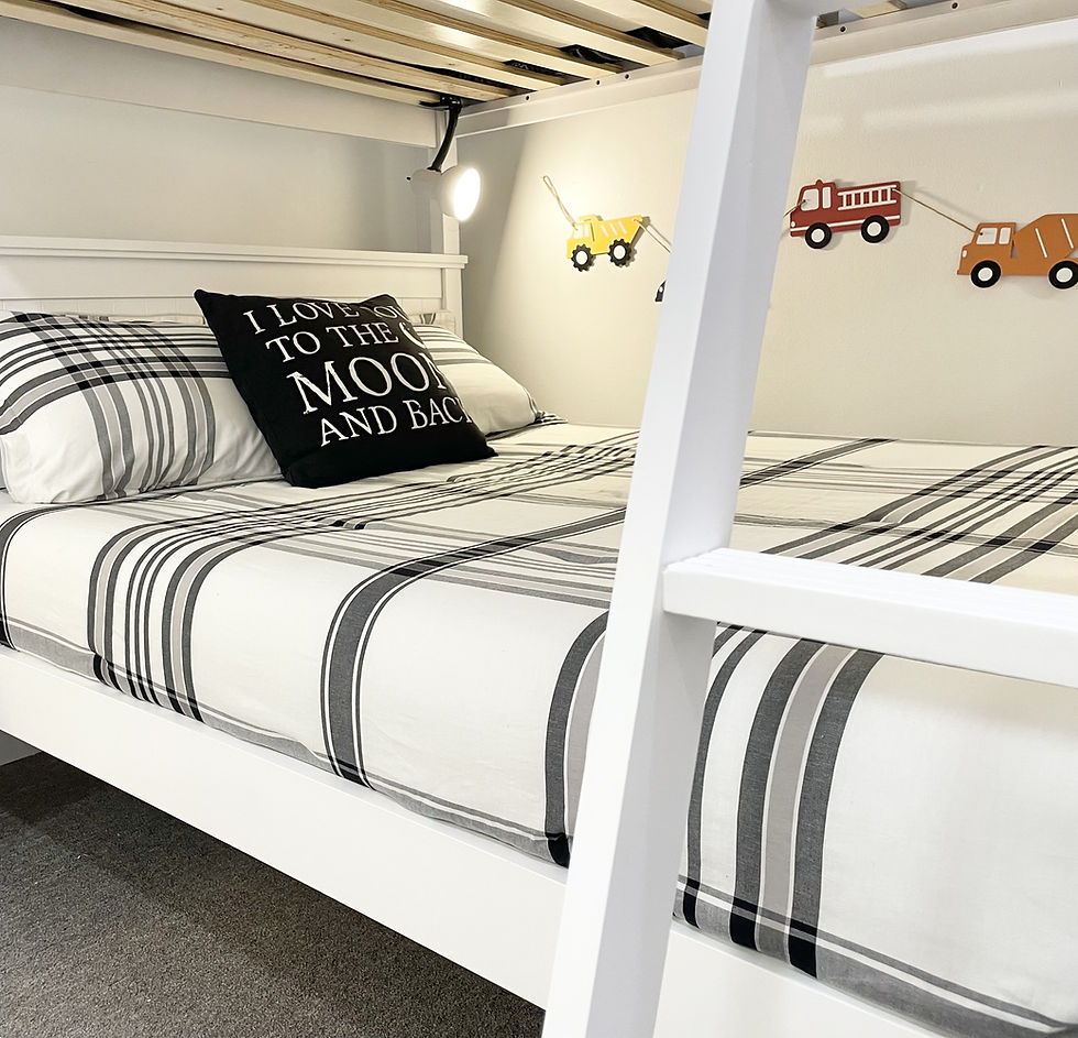 Thumbnail: Beadboard Full/Full Bunk Bed White