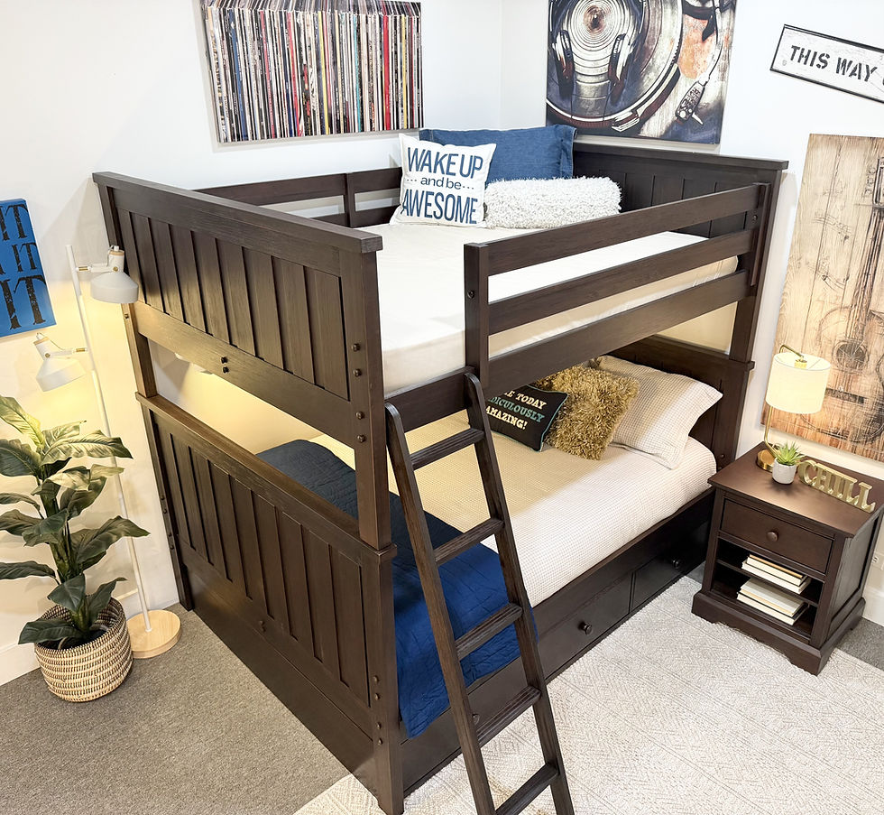 Thumbnail: Jordan Full/Full Bunk Bed Weathered Espresso