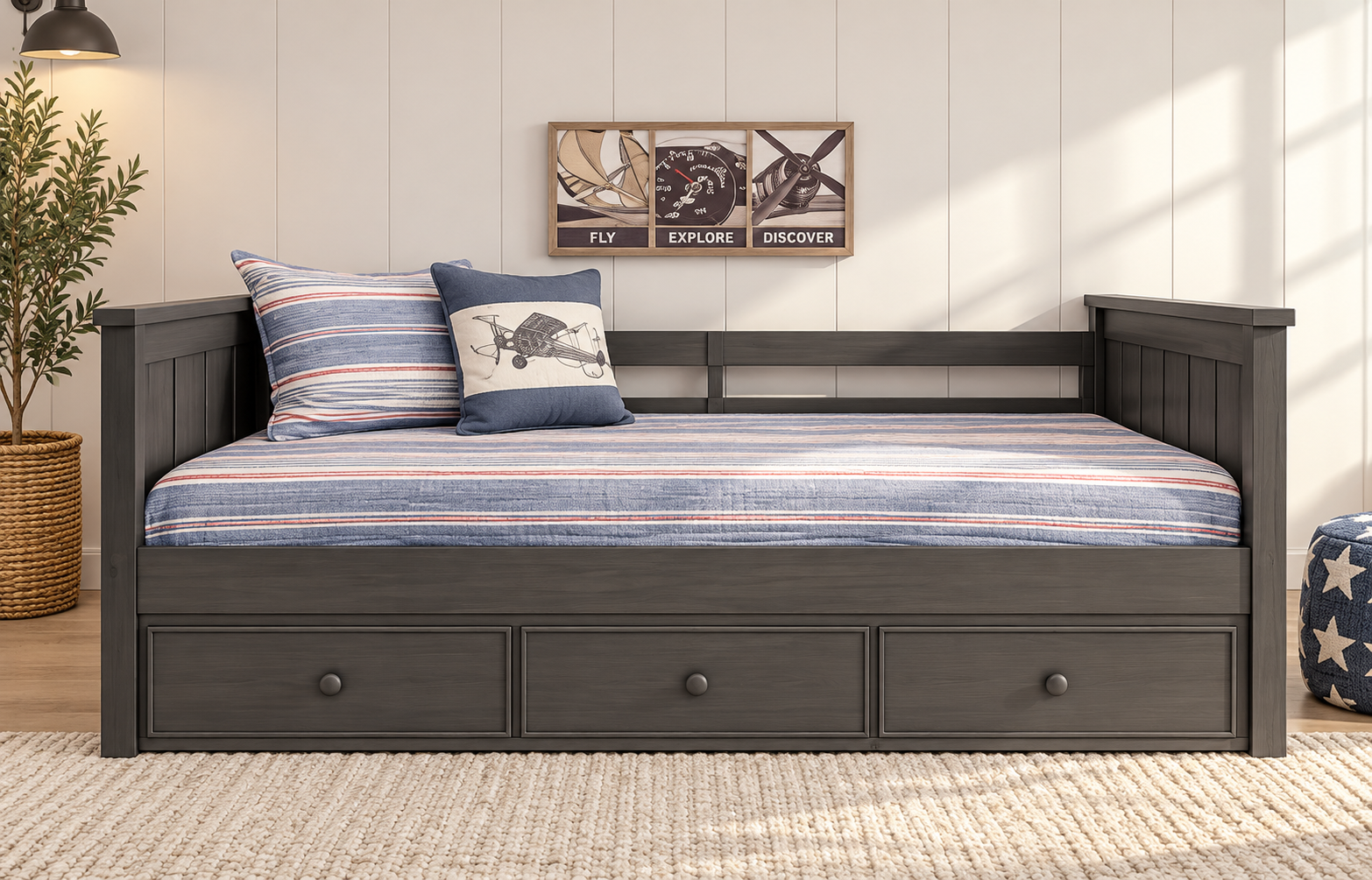 Jordan Twin Daybed Weathered Grey