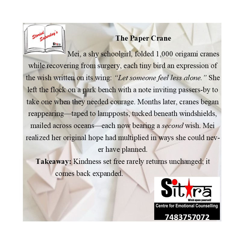 Welcome to ‘Storied Saturday’s’ from Sitara