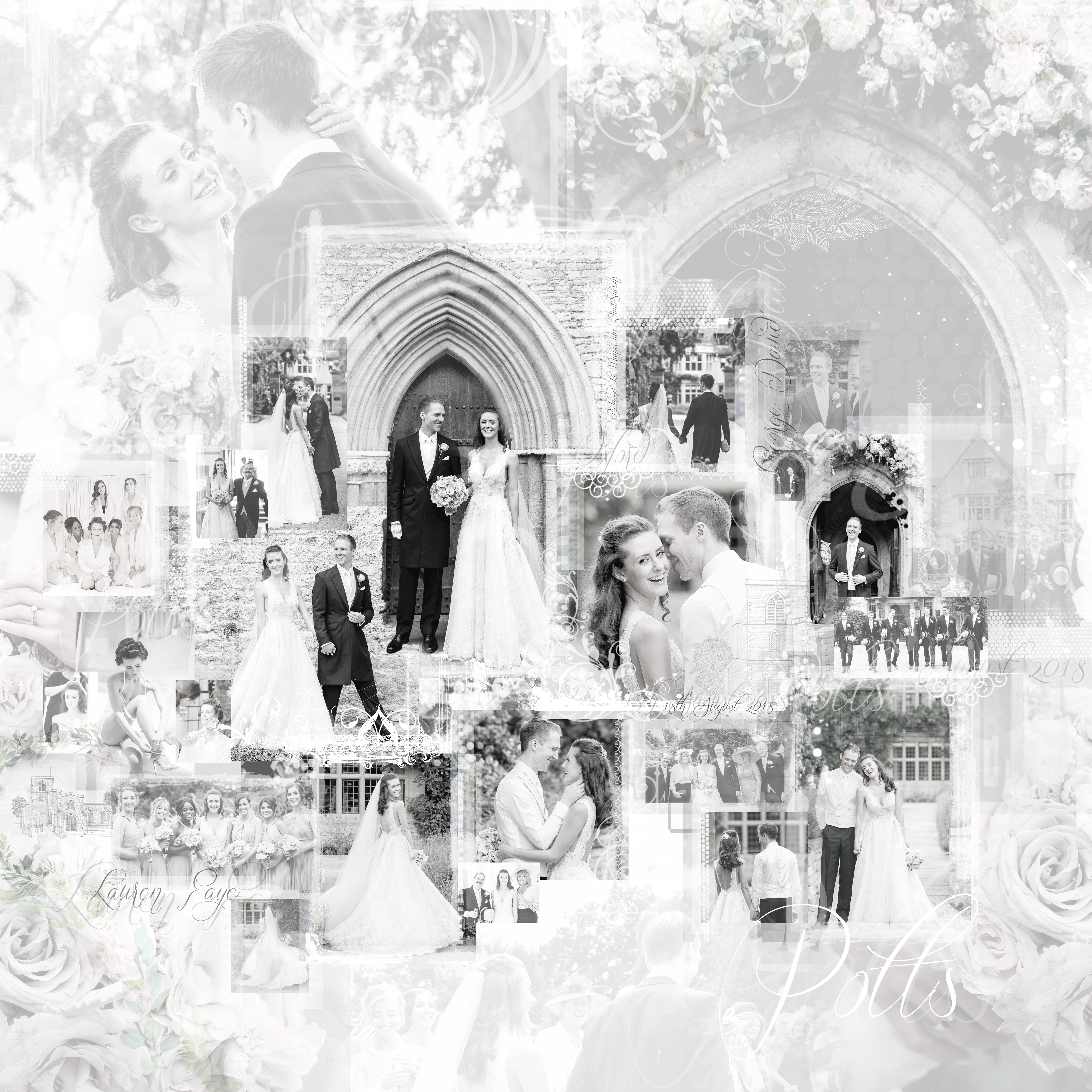 Framed wedding day art commission displayed in home — fine art commissions, personalized artwork