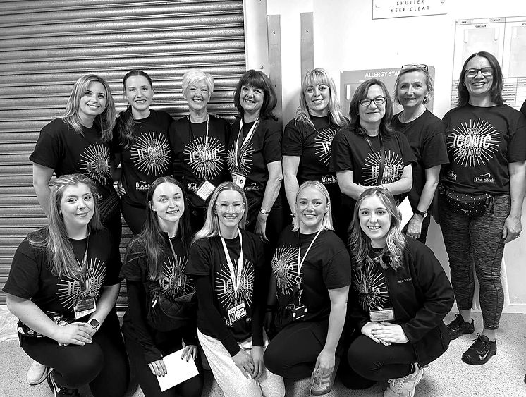 Group of dance teachers, smiling at camera