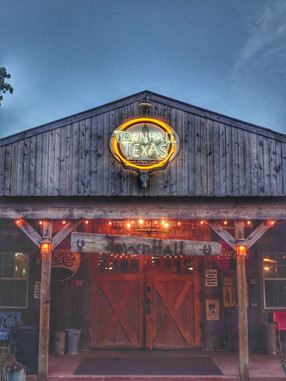 TownHall Texas Neon- Rustic Barn