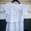 Thumbnail: Chloe Baby Girl Blue and White Stripe Dress 18 Months
