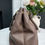 Thumbnail: Prada Vitello Daino Medium Tote brown/dark taupe - gold hardware