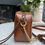 Thumbnail: Gucci Marmont Matelasse Diagonal in Brown / Tan  Small Leather Shoulder Bag