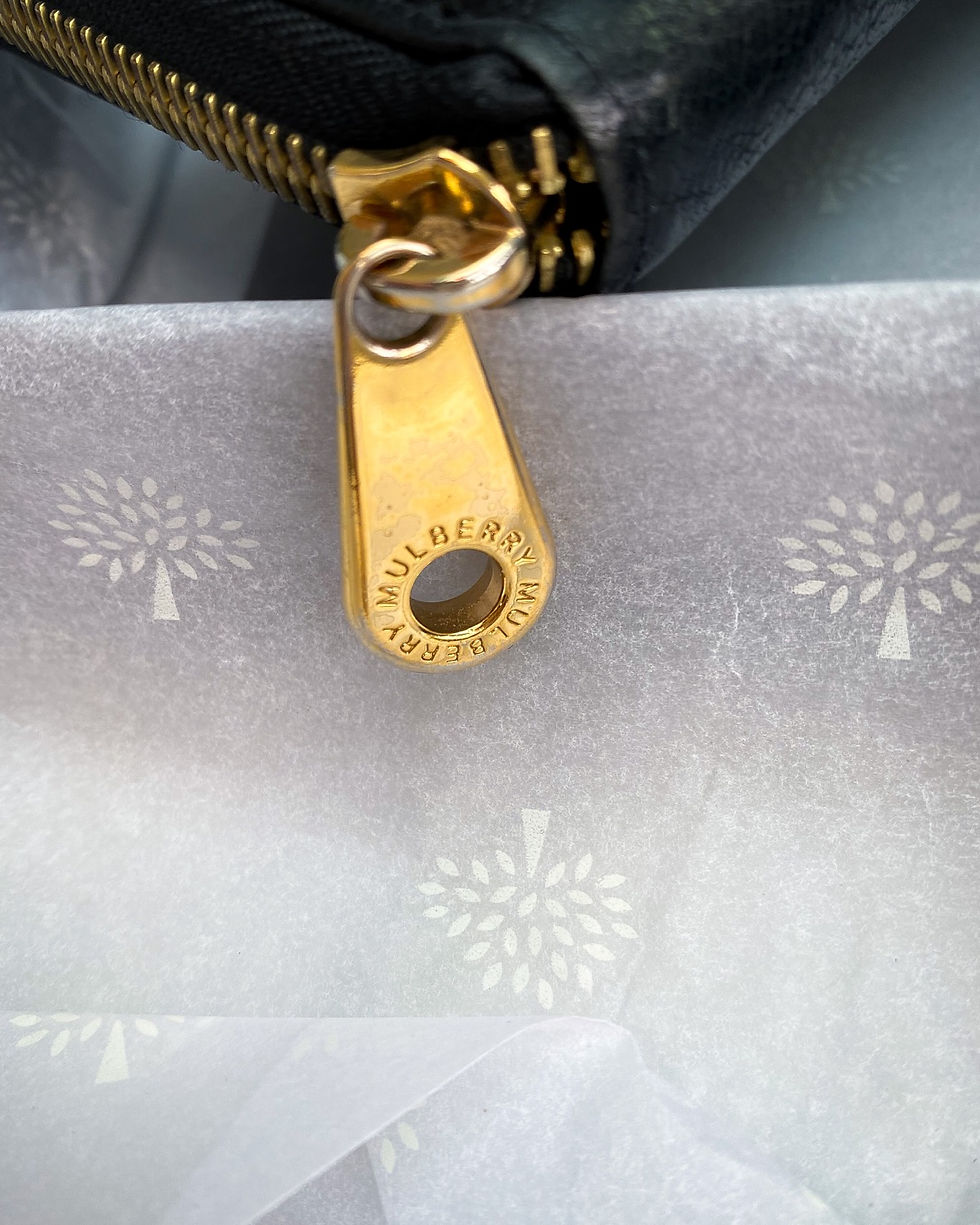 Thumbnail: Mulberry Black Leather Purse