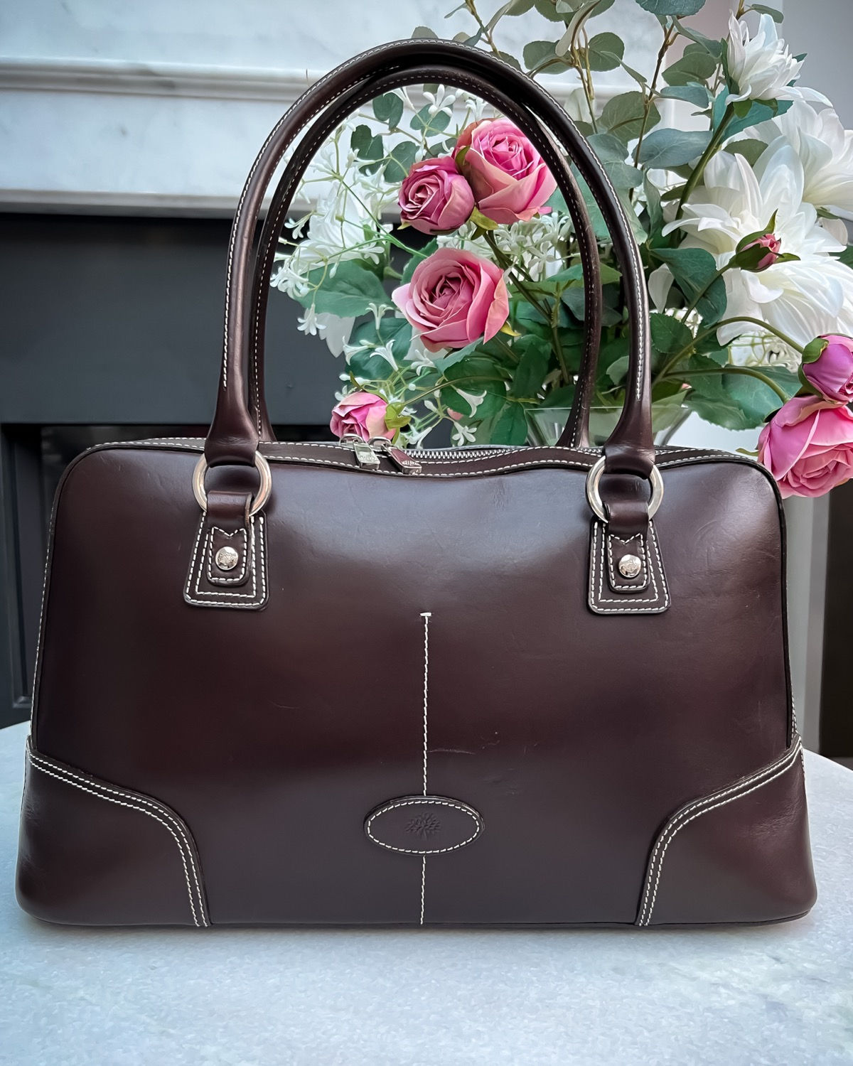 Mulberry Brown Shoulder Bag - Vintage