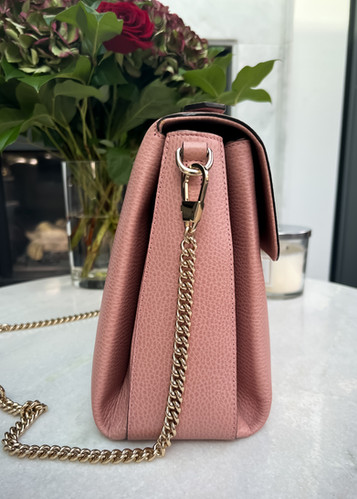GUCCI ハンドバッグ ベージュ/ピンク グッチショルダーバッグピンク春