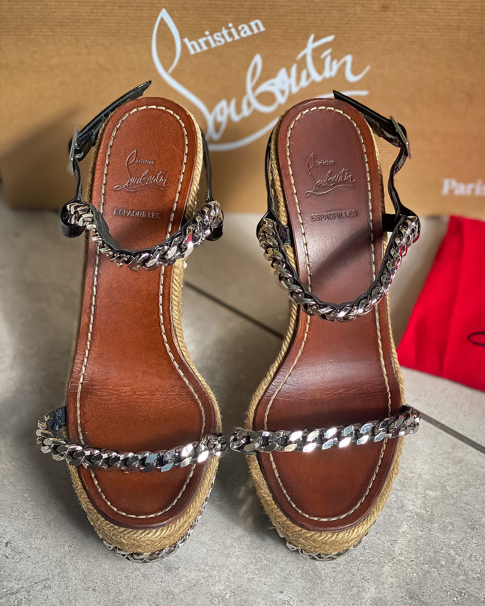Thumbnail: Christian Louboutin Macarena Espadrilles 120  - Size 37