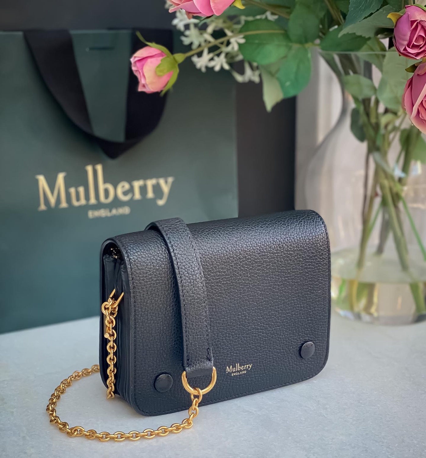 Mulberry Small Clifton in classic grained leather