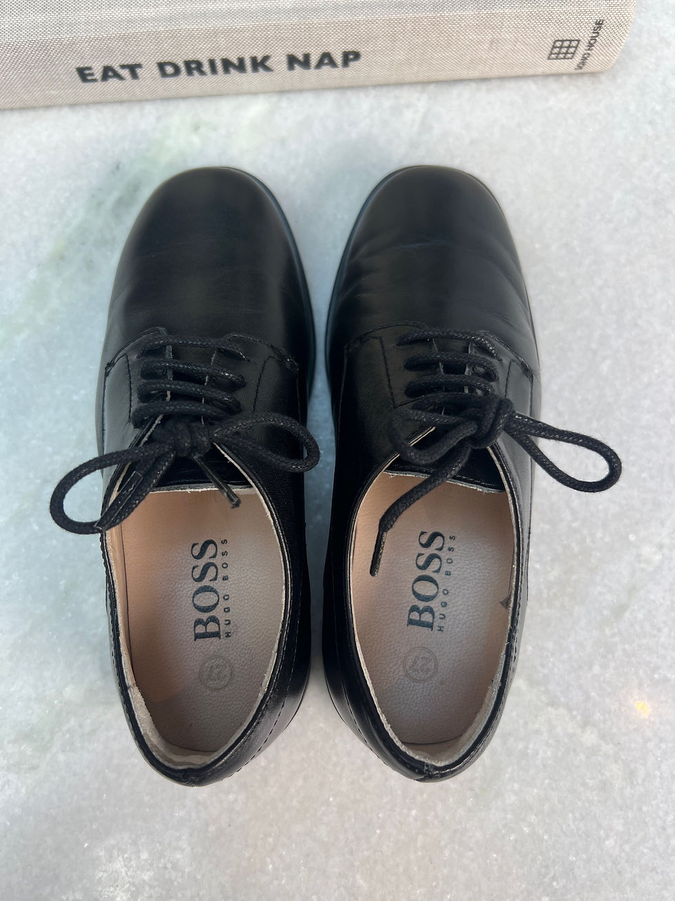 Thumbnail: Boss Boys Leather Shoes Size 27