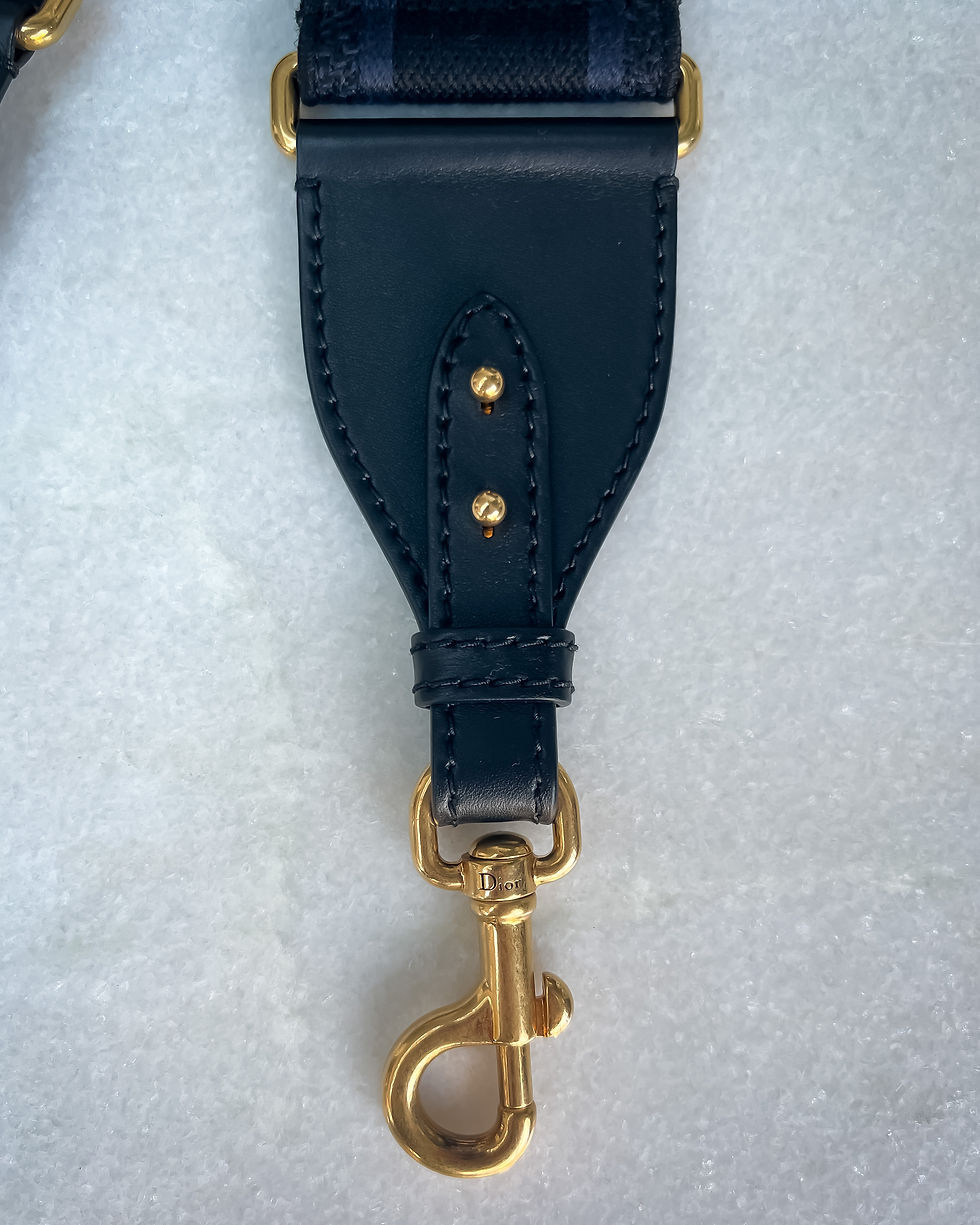 Thumbnail: Dior Shoulder Strap - Navy / Black