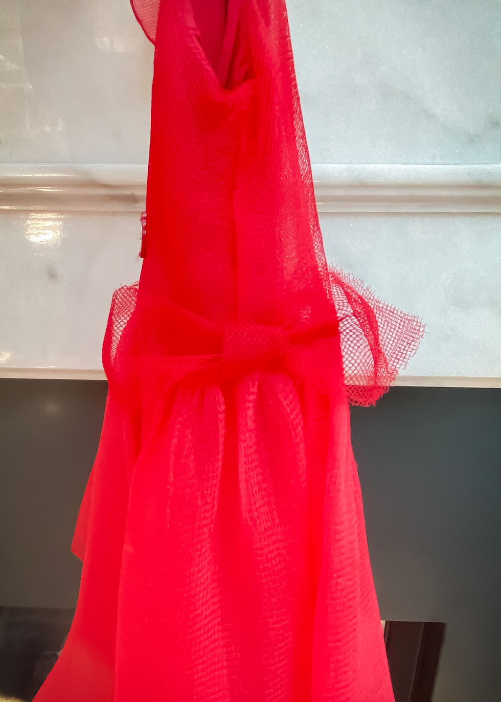 Thumbnail: Baby Dior Red Tulle Dress 18 Months