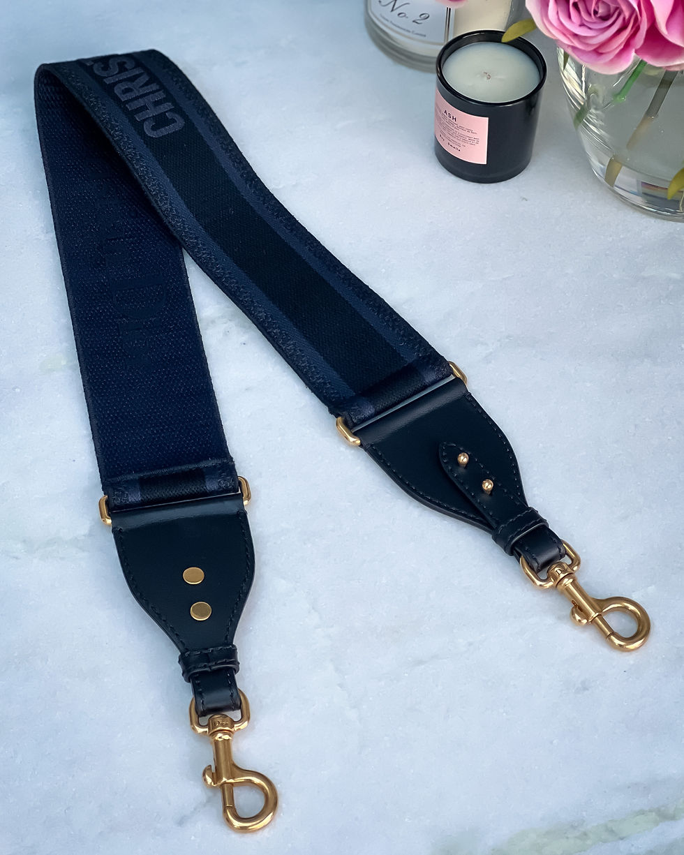 Thumbnail: Dior Shoulder Strap - Navy / Black