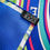 Thumbnail: Hermes Grail Tohu Bohu Silk Scarf 90 - Bleu Dur / Vert Veronese / Rose