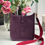 Thumbnail: Hermes Mini Evelyne Cassis Clemence / Rouge with Gold Hardware