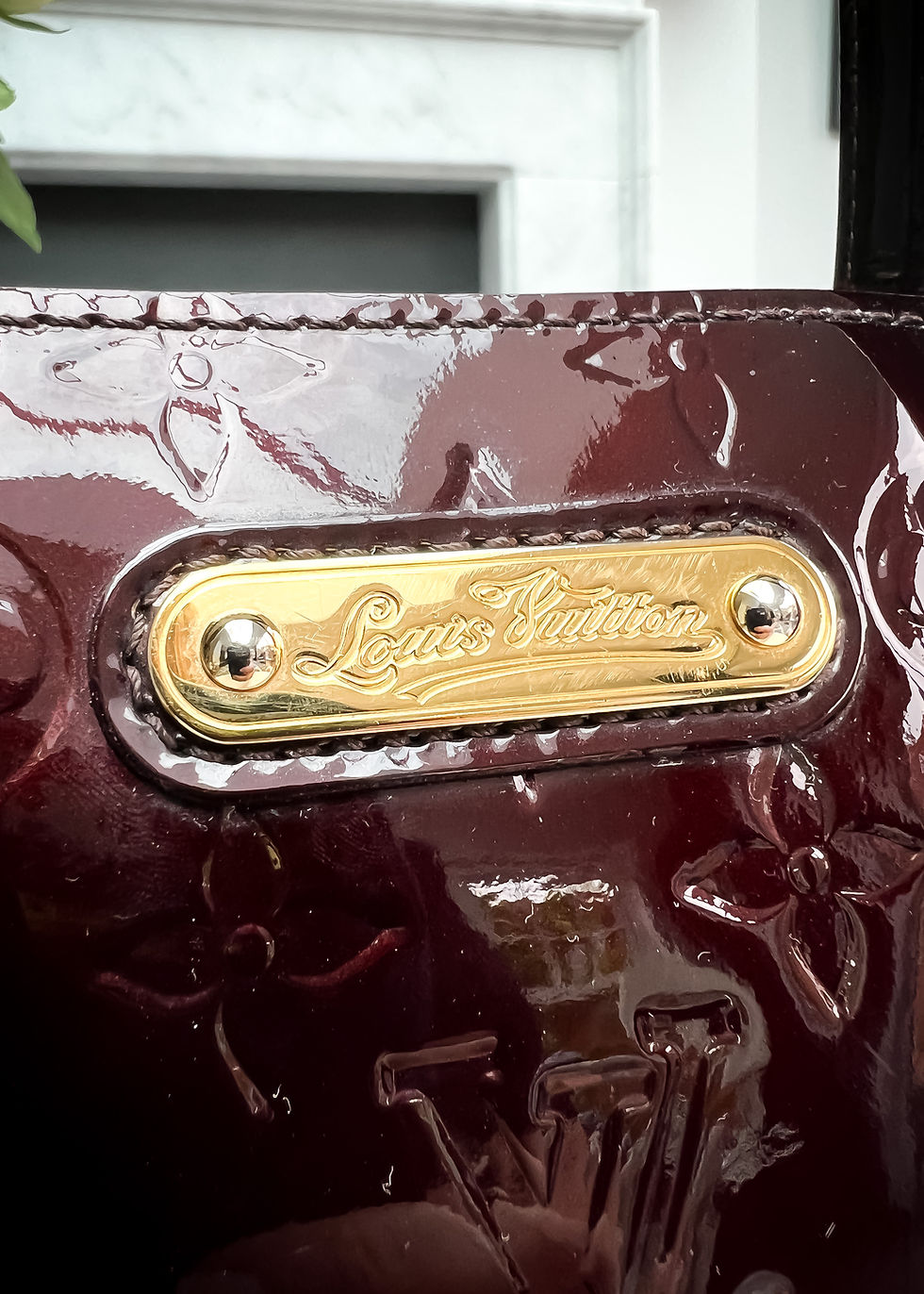 Thumbnail: Louis Vuitton Wilshire GM Amarante Vernis Shoulder Bag