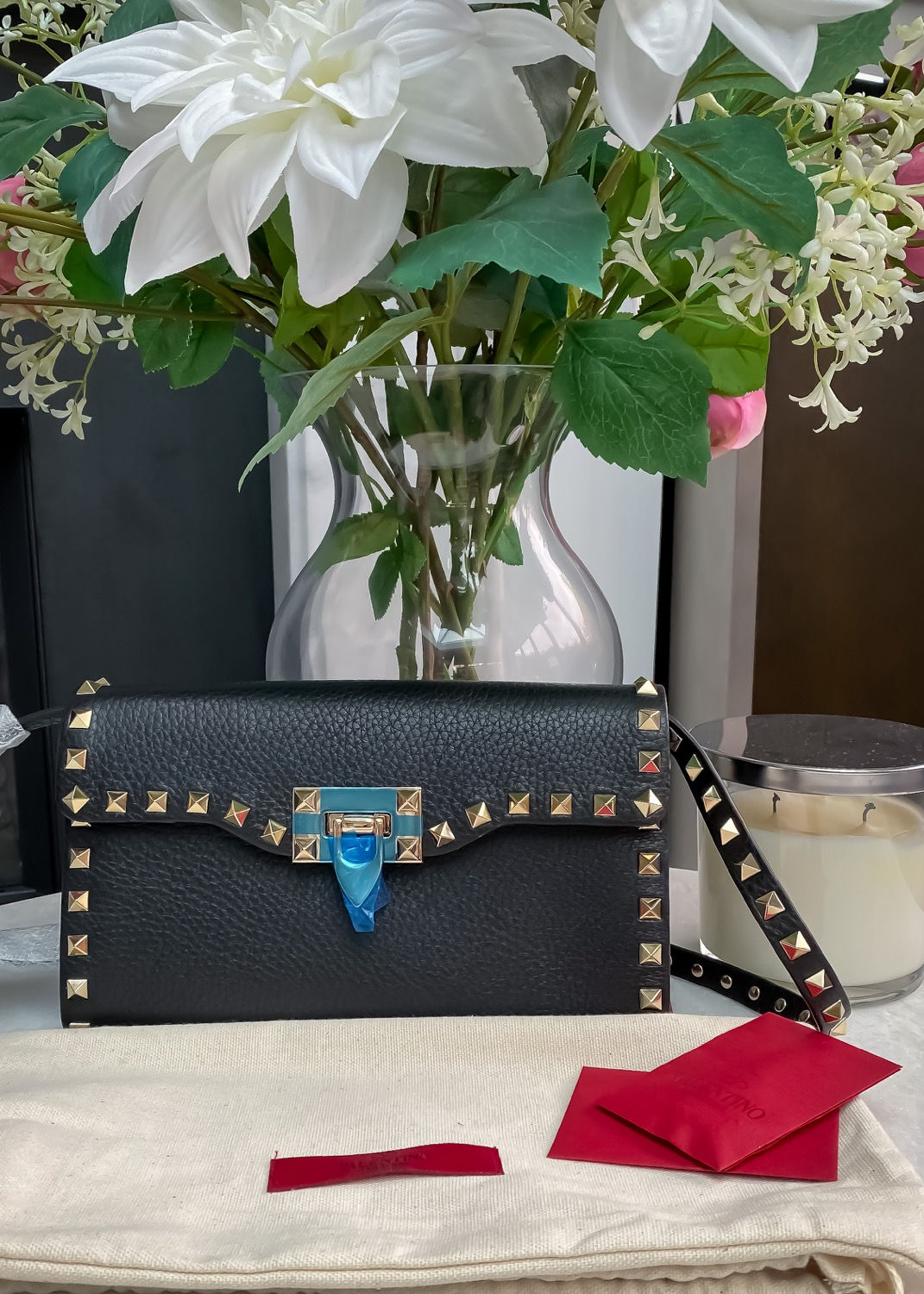 Valentino Garavani Rockstud Small Leather Crossbody Bag