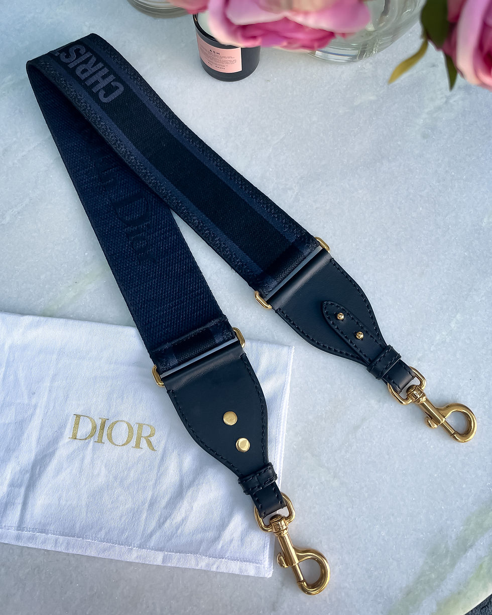Thumbnail: Dior Shoulder Strap - Navy / Black