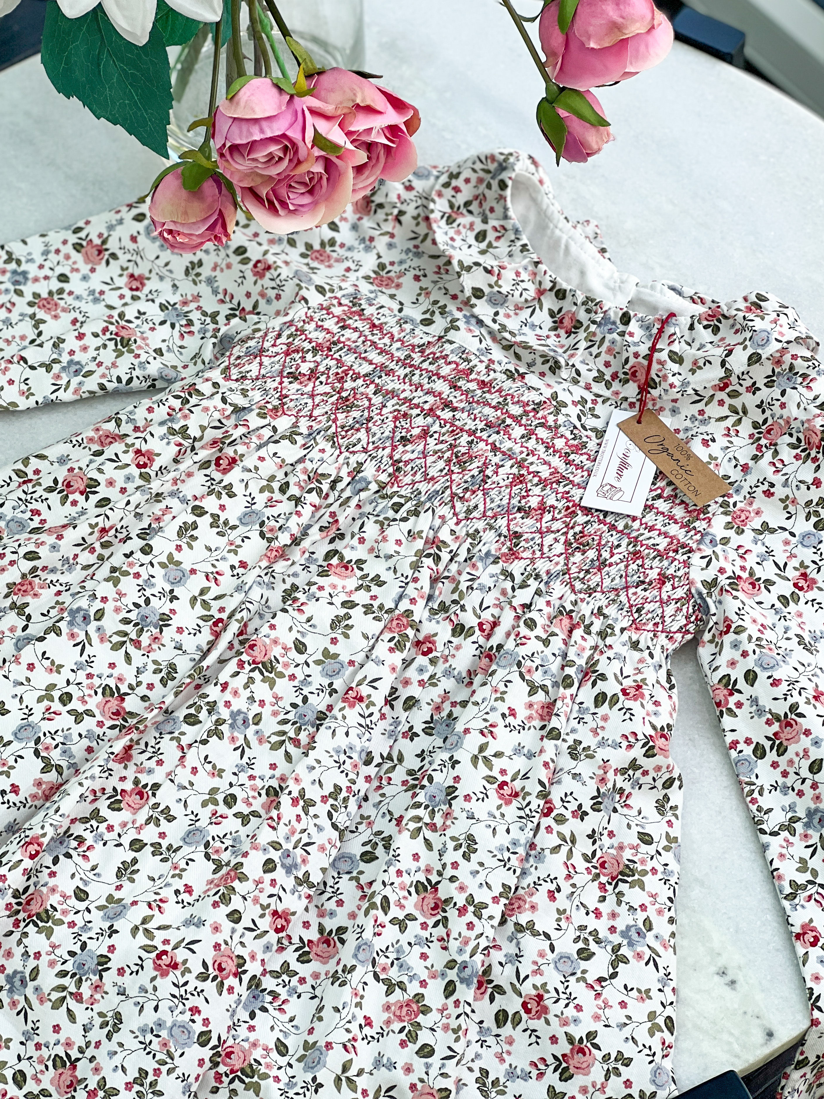 Trotters Bella Willow Smocked Dress available in two sizes