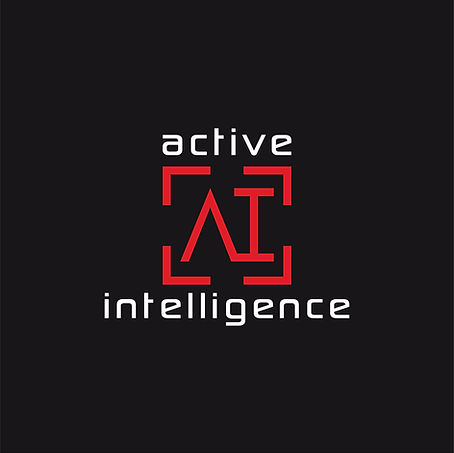 Company Logo with Active Intelligence in White Text around a Red Bordered box with letters A I in the center.
