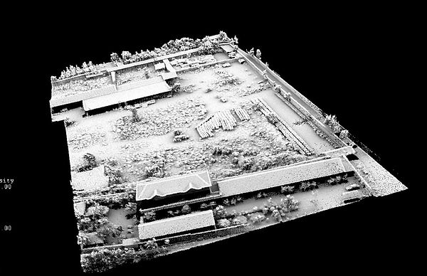 Grayscale LiDAR image