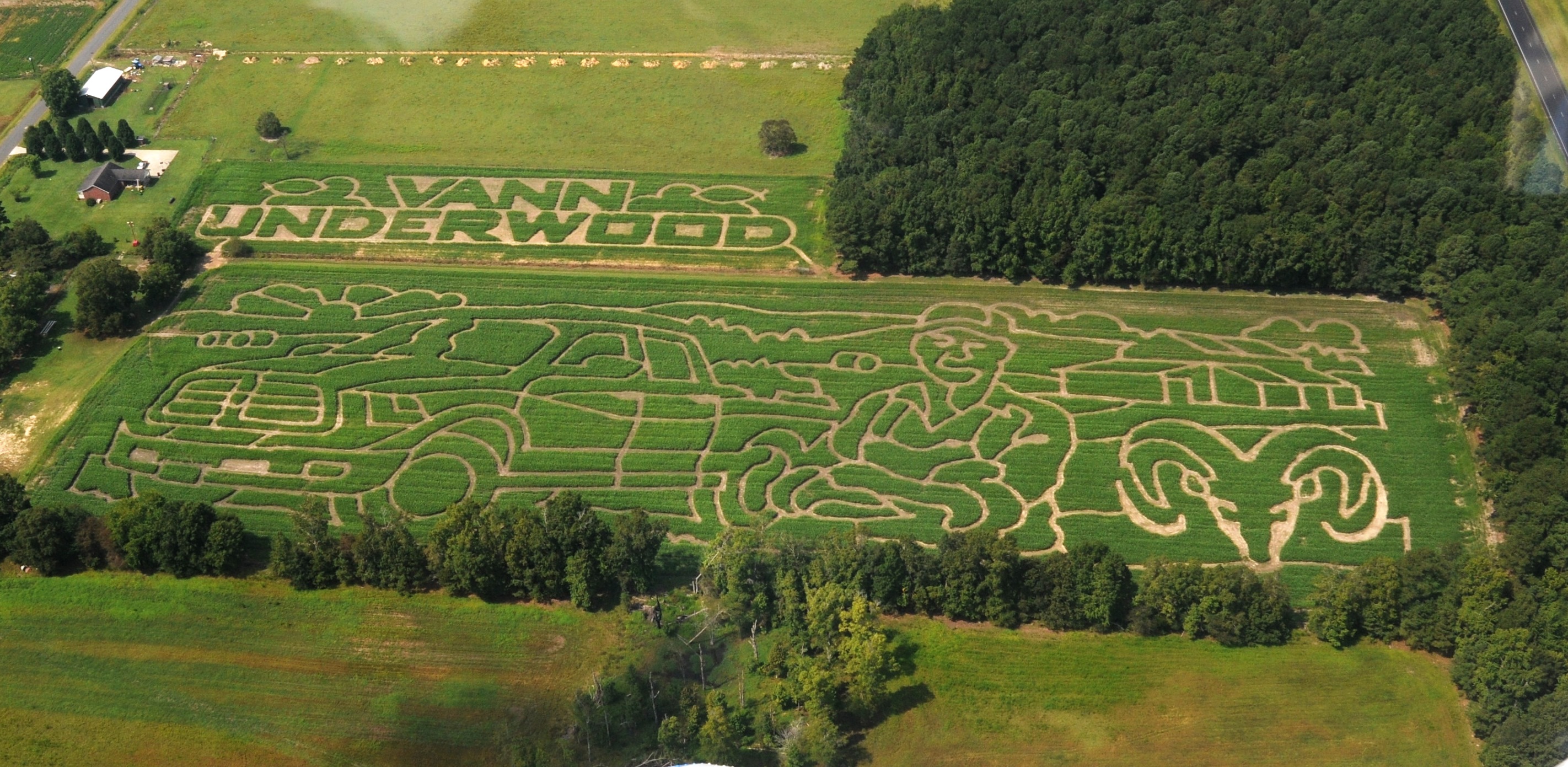 2013 Aerial Shot of Maze