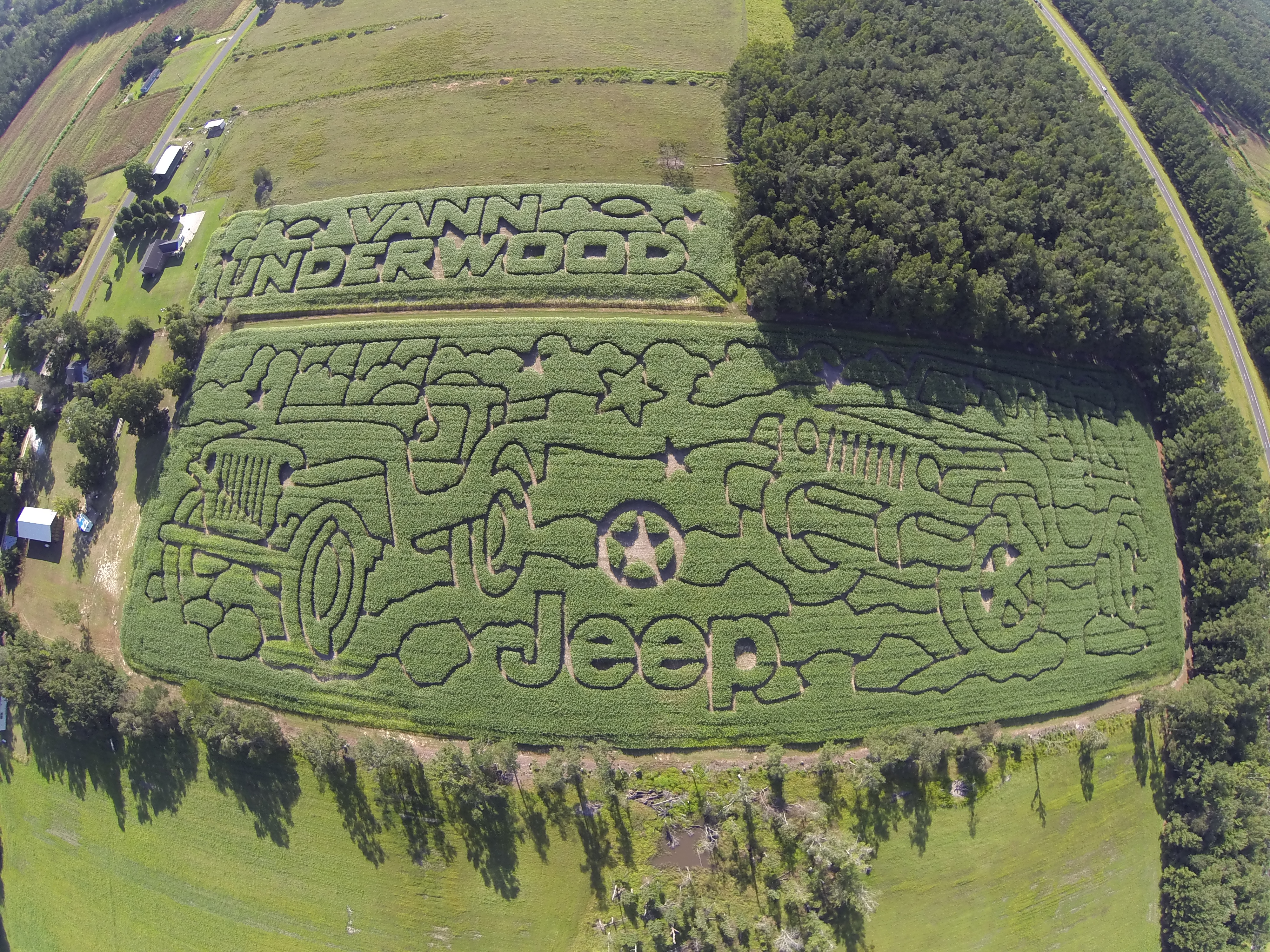2014 Aerial Shot of Maze