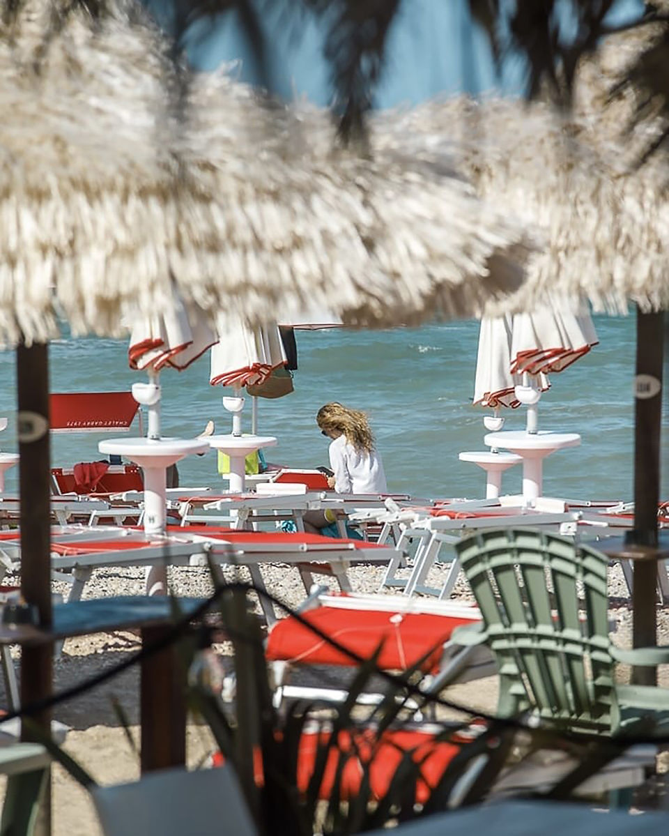 strandtenten in Le Marche