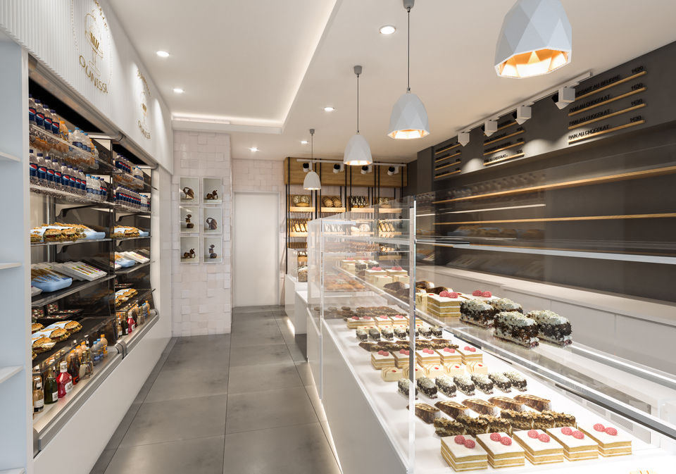 Espace de vente boulangerie pâtisserie