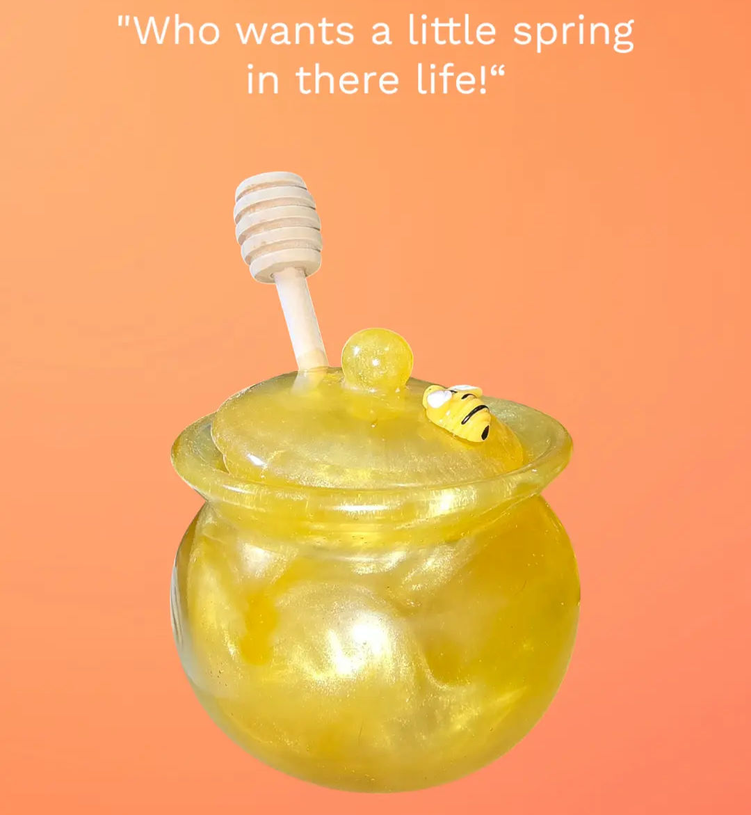 RESIN HONEY BEE JAR