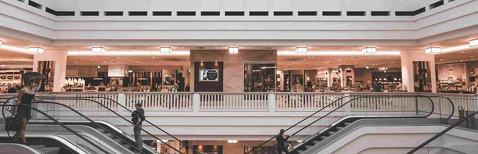 Escalators in a Shopping Mall