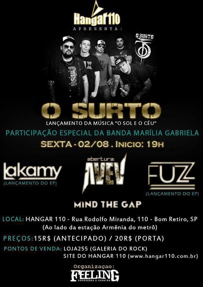 Cartaz banda O Surto