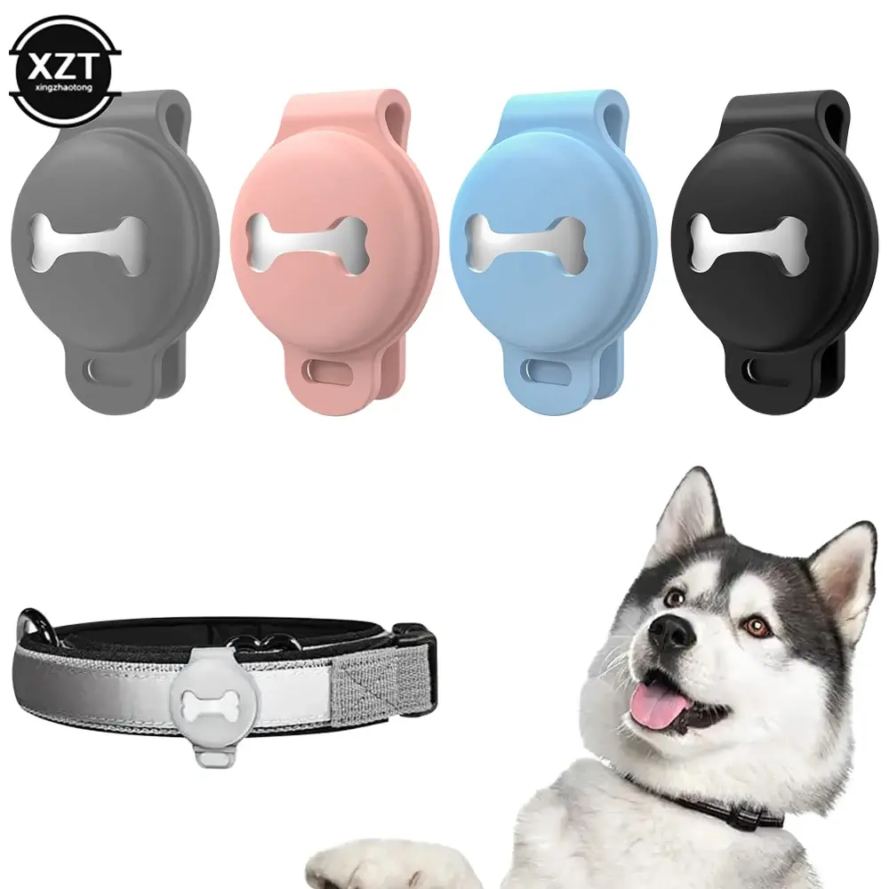Dog GPS Smart Locator Silicone Sleeve Dog Bone Anti-Lost
