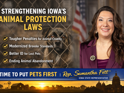 Strengthening Iowa’s Animal Protection Laws
