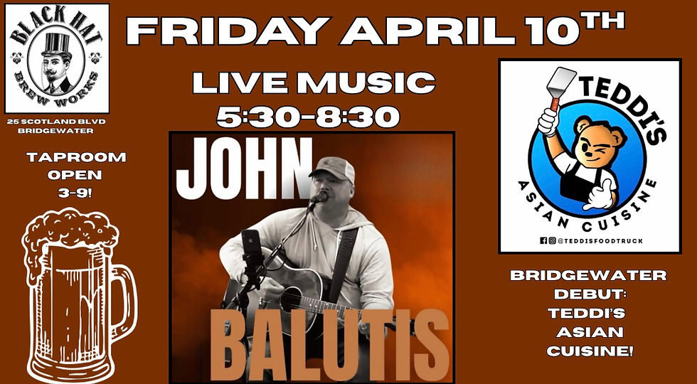 Live Music With John Balutis/ Teddi’s Asian food Truck