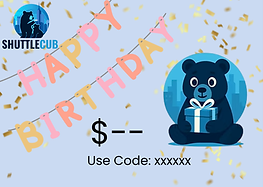 Gift card design 2: Happy Birthday 1
