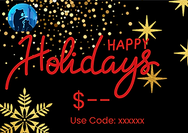 Gift card design 9: Happy Holidays